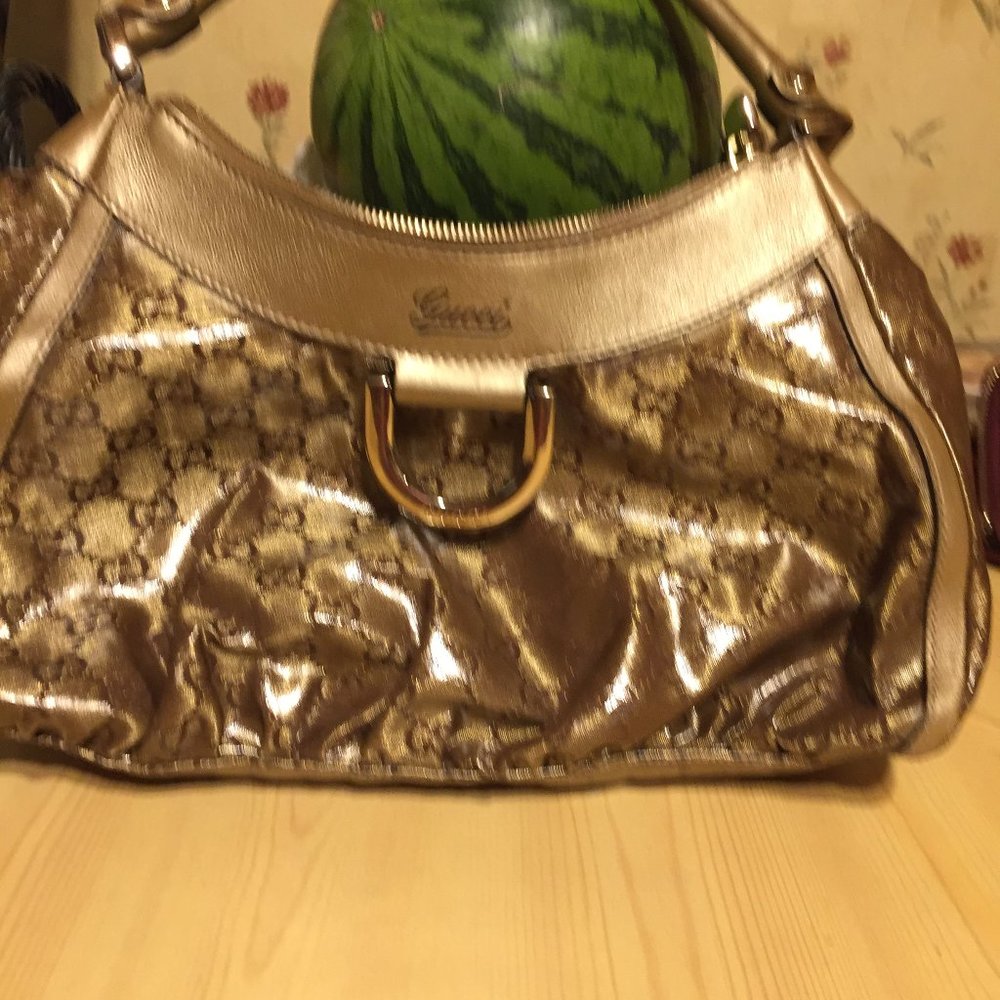 GUCCI Crystal Monogram GG Hobo